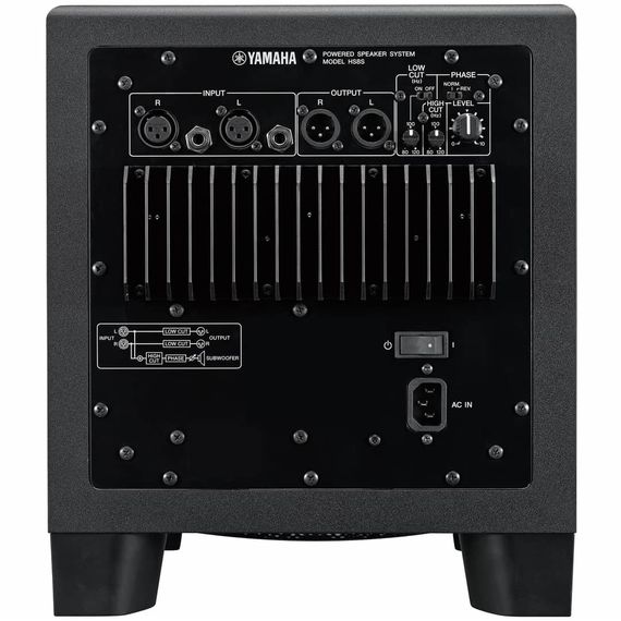 YAMAHA HS8S активный студийный сабвуфер ближнего поля 150 Вт, 22 Гц - 150 Гц YAMAHA HS8S активный студийный сабвуфер ближнего поля 150 Вт, 22 Гц - 150 Гц