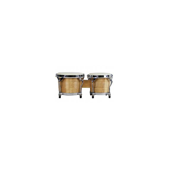 AP PERCUSSION CX-D120B-NL Бонго 6,5"*7,5", корпус махагон, мембрана кожа, обод 2мм, лаги 7 мм, фурнитура хром, цвет натуральный