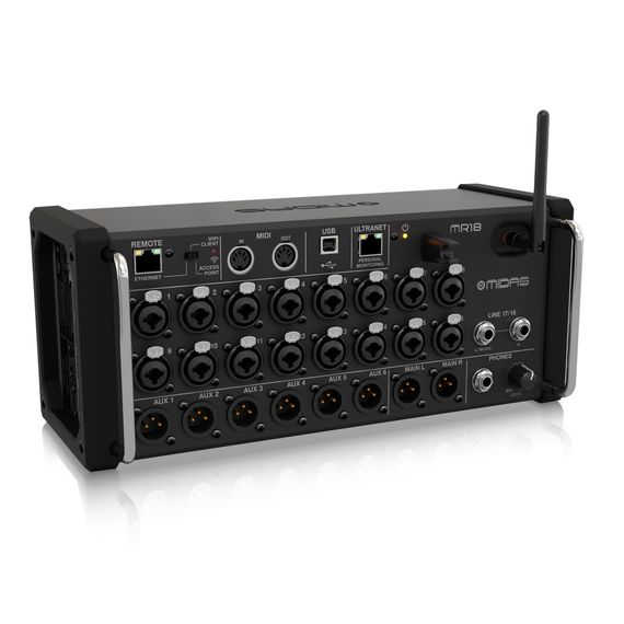 MIDAS MR18 цифровой рэковый микшер для iPad/Android , Wi-Fi