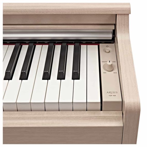 YAMAHA YDP-164WA цифровое фортепиано, цвет White Ash. Клавиатура GH3 с синтетическими покрытием