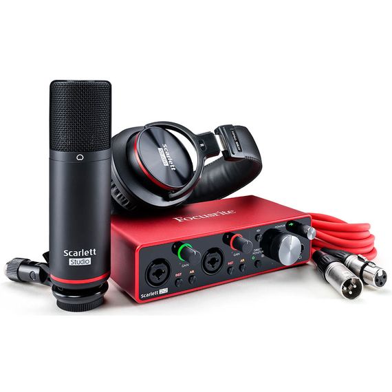 FOCUSRITE Scarlett Studio студийный комплект, включающий все необходимые элементы для записи