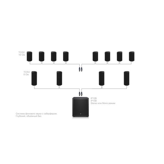 TURBOSOUND IP15B активный сабвуфер 600 Вт 15" с 2х250Вт/4Ом