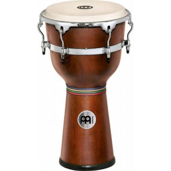 MEINL DJWR3AB-M Джембе 12" деревянный, цвет: африканский коричневый, SSR-Rim,кожа (телёнок)