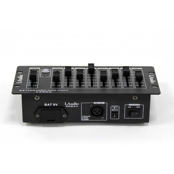 LAUDIO RD824 DMX Контроллер 8 отдельных канальных фейдеров и 1 мастер-фейдер.24 канала DMX., изображение 2