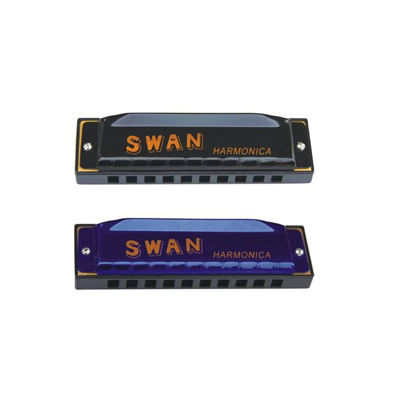 SWAN SW1020-4 Губная гармошка Губная гармошка 10 отверстий.Пластины с язычками: алюминий.Разные цвета.