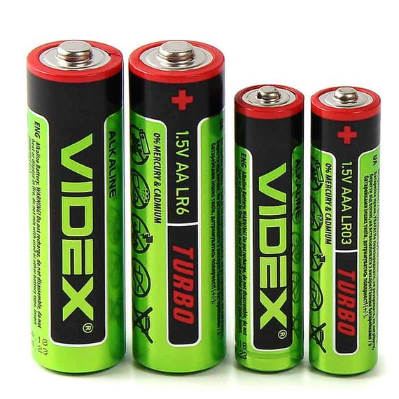 VIDEX LR6/AA TURBO 2 BLISTER CARD (20/360) Батарейка