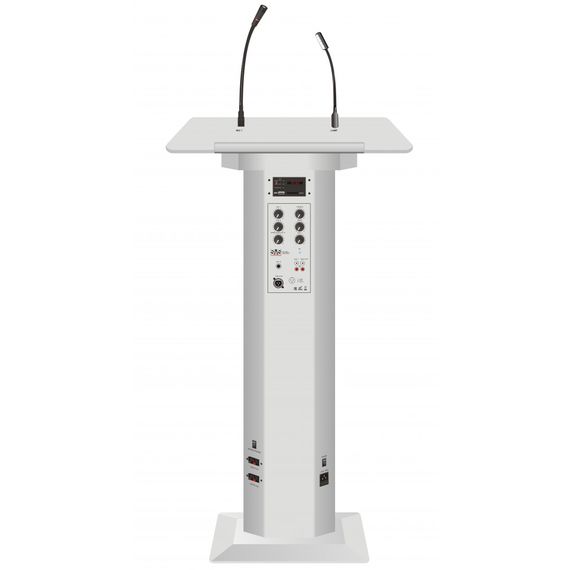 SVS Audiotechnik LR-100 WH Мобильная трибуна со встроенным усилителем и динамиком мощностью 100 Вт.
