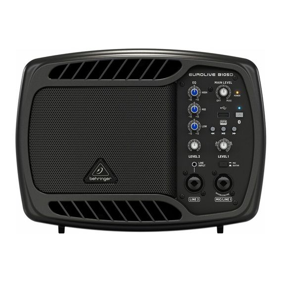 BEHRINGER B105D компактная активная АС, 5", 50 Вт, MP3, Bluetooth, 3-канал.микшер, фантом.питание 48
