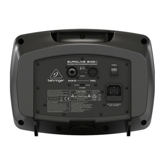 BEHRINGER B105D компактная активная АС, 5", 50 Вт, MP3, Bluetooth, 3-канал.микшер, фантом.питание 48, изображение 3
