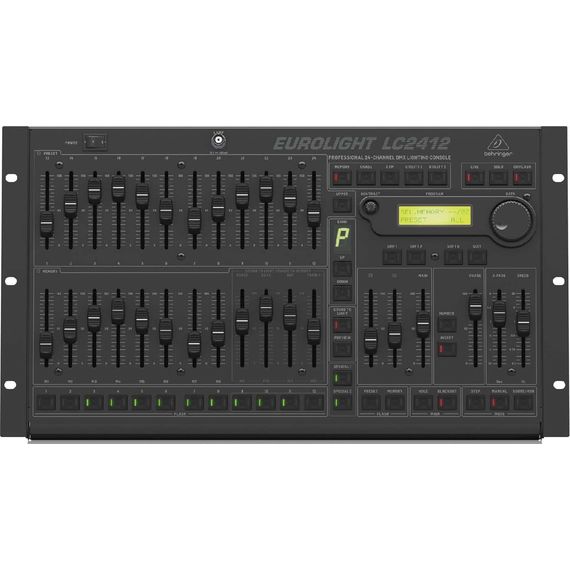BEHRINGER EUROLIGHT LC2412 - это профессиональный 24-канальный DMX световой пульт