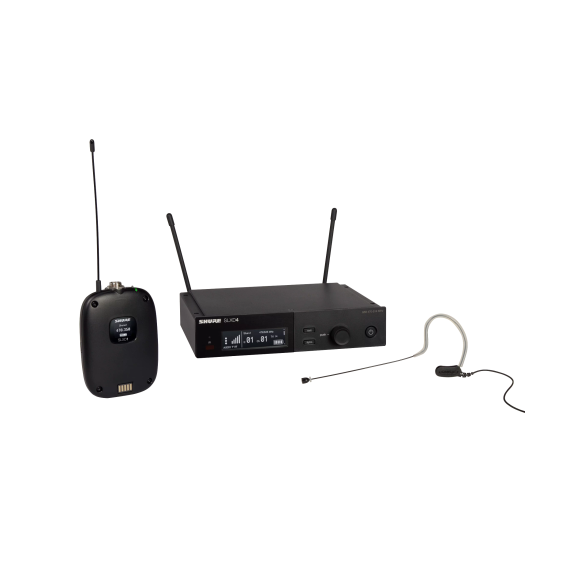 SHURE SLXD14E/153B H56 радиосистема с поясным передатчиком SLX-D и микрофоном MX153B 518-562MHz