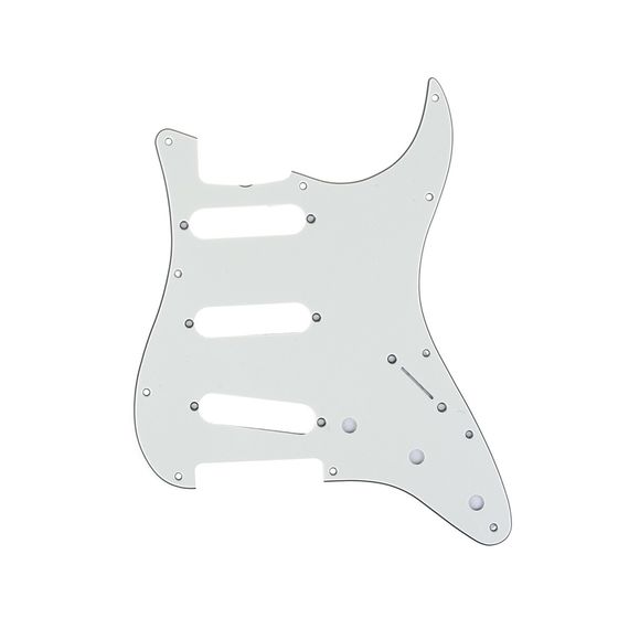 PARTS M1-WH Накладка (пикгард) для электрогитары типа stratocaster,Вырезы: 3 сингла, 3 ручки, 1 пере