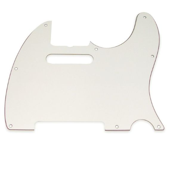 PARTS M10P-WH Накладка для электрогитары Telecaster, 1 single, PERL, цвет белый