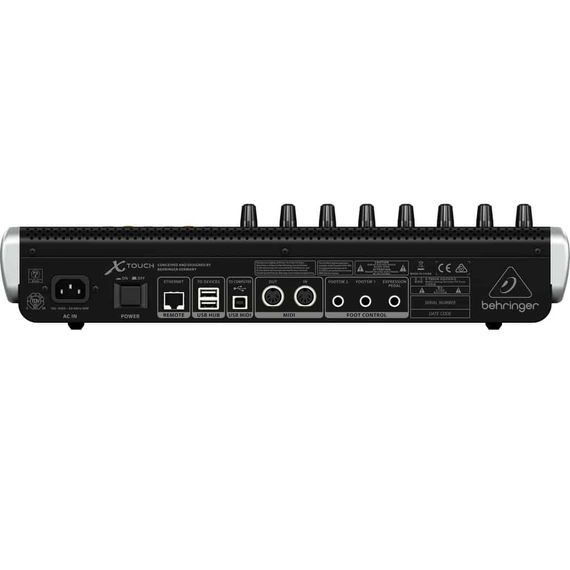 BEHRINGER X-TOUCH - компактный Ethernet/USB/MIDI- контроллер DAW, 9 моториз.фейдеров 100 мм, 8LCD