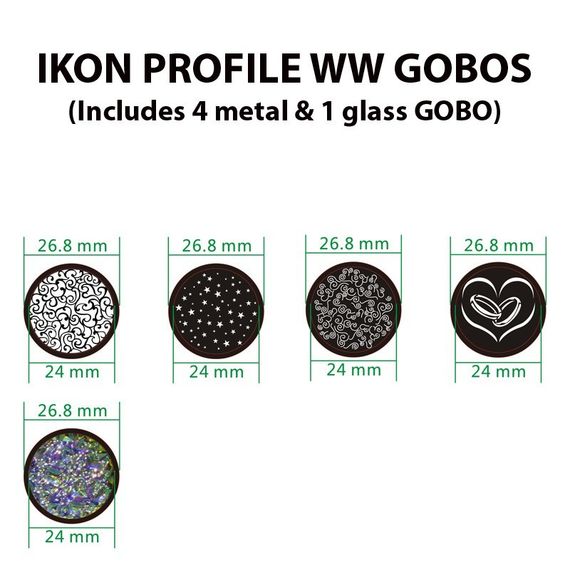 AMERICAN DJ Ikon Profile WW Pearl Светодиодный профильный прожектор с возможностью гобо-проекции, изображение 3
