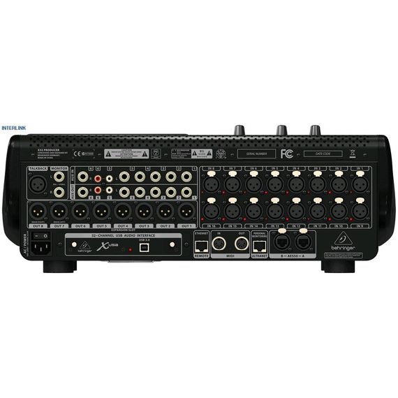 BEHRINGER X32 PRODUCER цифровой микшер, 32 вх+8 возвратов, 17 фейдеров, 22 аналоговых вх/14 вых, 8FX