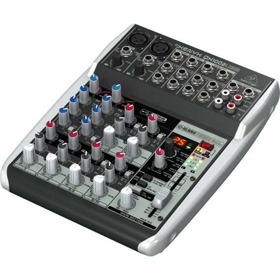 BEHRINGER XENYX QX1002USB-EU Пульт микшерный сверхкомпактный малошумящий премиум-класса