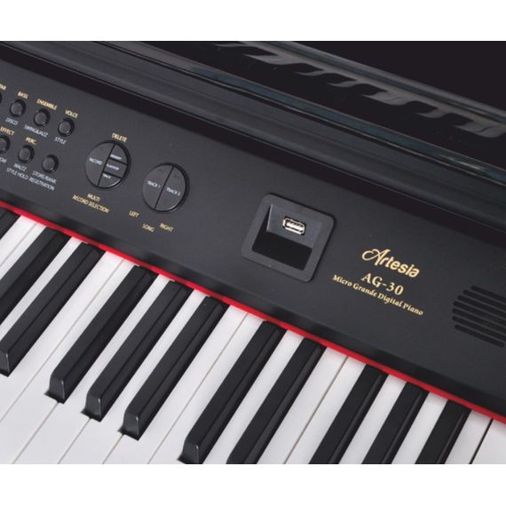 ARTESIA  AG-30 Цифровой кабинетный рояль, Количество клавиш 88,Полифония 128,Цвет черный глянцевый