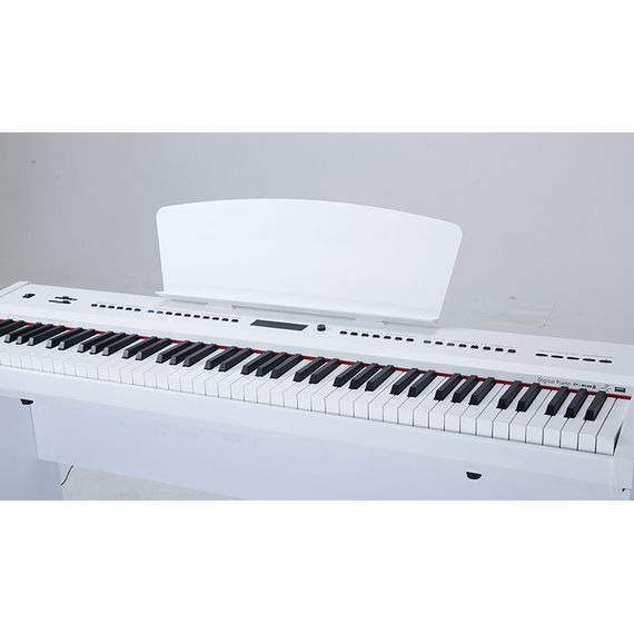 SAI PIANO P-65WH Пианино цифровое, 88 клавиш, молоточковая механика, 130 тембров, 100 стилей,  64 голосая полифония, хорус, реверберация, MP3 плеер/рекордер,  20 демо, усилитель 2*14Вт, стойка, три педали