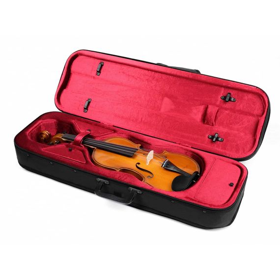 GLIGA B-V044-Set Beginer Genial 2 Nitro Скрипка 4/4 с чехлом,Модель: страдивари.Верхняя дека: массив ели.Задняя дека и обечайка: клен.