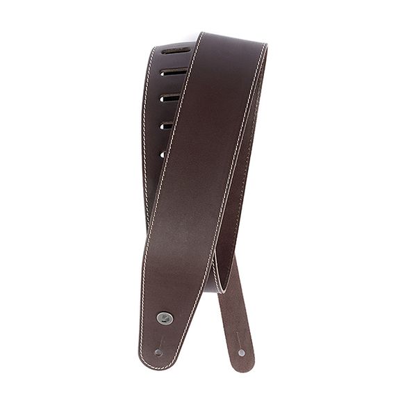 PLANET WAVES 25LS01-DX Classic Leather Ремень для гитары, кожаный, коричневый, контрастная строчка