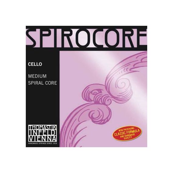 THOMASTIK S25 Spirocore Отдельная струна А/Ля для виолончели размером 4/4, среднее натяжение
