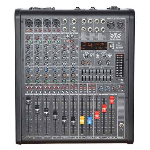 SVS Audiotechnik PM-8A DSP Активный аналоговый микшерный пульт, 8-канальный