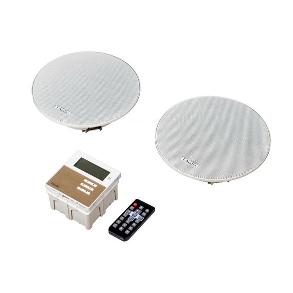LAUDIO LAMX210S Комплект из 2 потолочных громкоговорителей и настенного усилителя