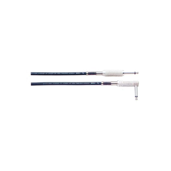APEXTONE AP-2355/2,5 шнур гитарный джек 6,3 - джек 6,3 угловой , 2,5 метра , чёрный
