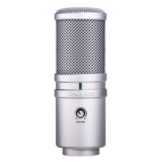 SUPERLUX E205U Кардиоидный конденсаторный usb микрофон с большой диафрагмой
