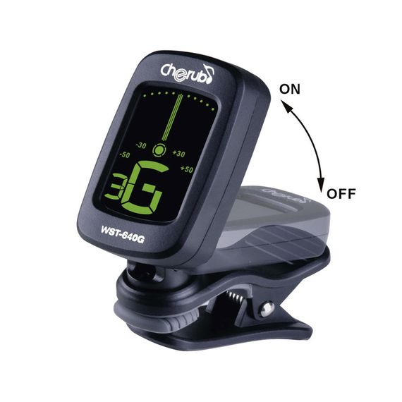 CHERUB WST-640G Тюнер цифровой на прищепке гитарный