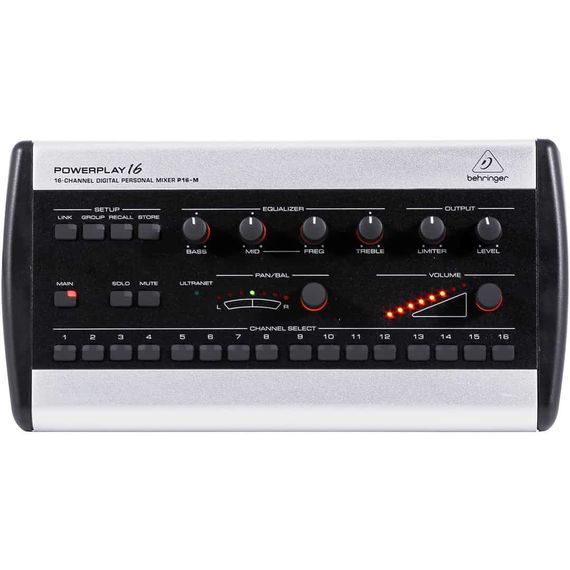 BEHRINGER P16-M цифровой микшер16 каналов ULTRANET в стерео, используется в системе мониторинга Powe, изображение 2