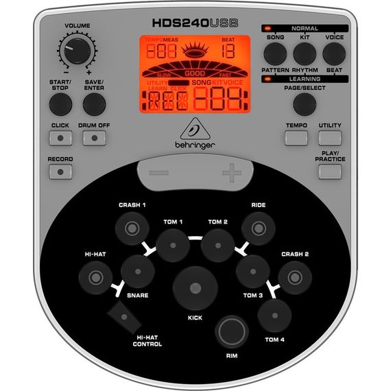 BEHRINGER XD80USB электронная ударная установка 8 пэдов 175 вариантов звука 15 встроенных сетов, USB, изображение 4