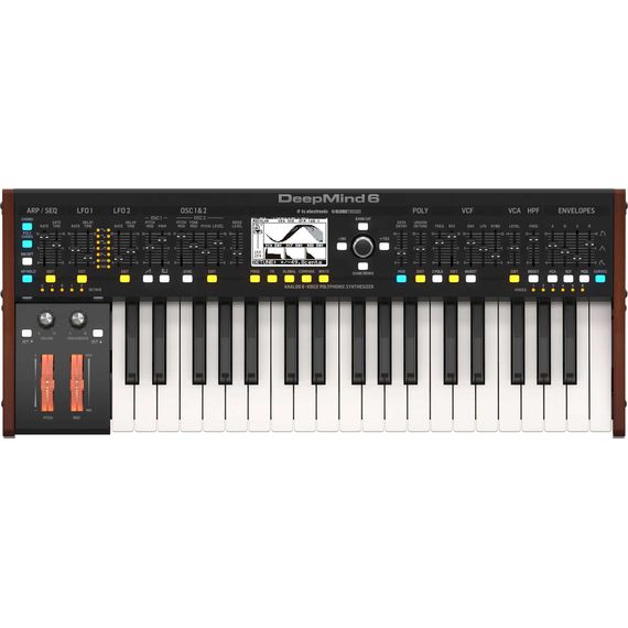 BEHRINGER DEEPMIND 6 синтезатор, аналоговые VCF и VCA, 37 клав,6 гол.полиф, 2 OCS, 2 LFO и 3 ADSR на, изображение 2