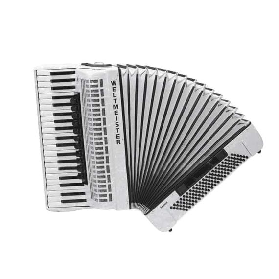 WELTMEISTER Saphir-IV-120/41-WH-IS Saphir Аккордеон 41/120/IV/11/5, белый, итал.пластины