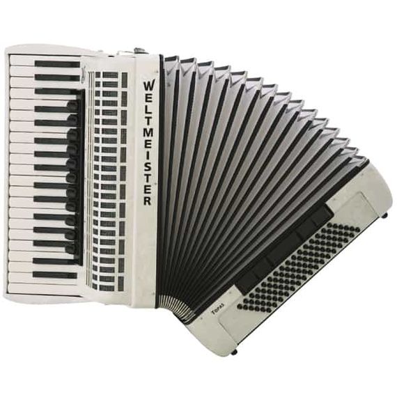 WELTMEISTER Topas-IV-96/37-WH-IS Topas IV Аккордеон 37/96/IV/11/5, белый, итал. пластины