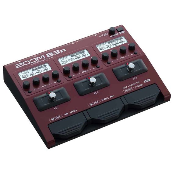 ZOOM B3n мульти педаль эффектов для бас гитары с встроенным эмулятором кабинета/БП в комплекте