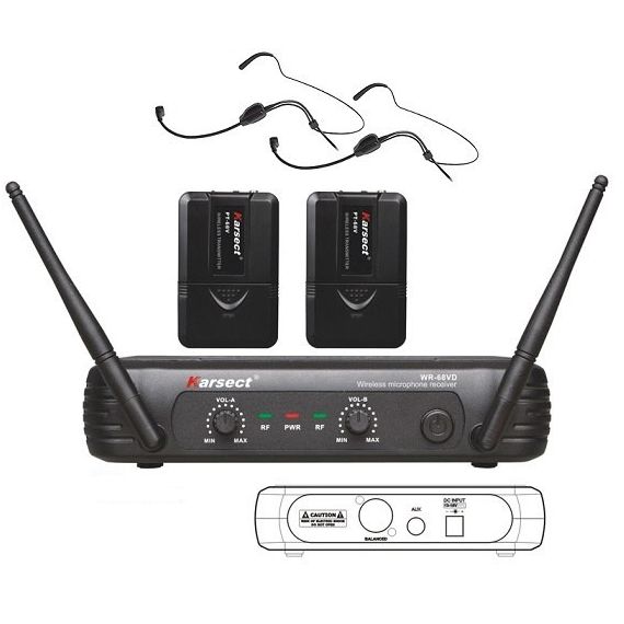 KARSECT WR-68VD/PT68V/HT-9A радиосистема VHF , 2 гарнитуры , 2 антенны