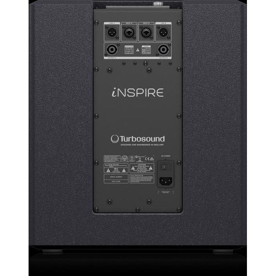 TURBOSOUND iNSPIRE iP12B Активный сабвуфер 600Вт 12" с 2х250Вт/4Ом усил.для пассивных сателлитов