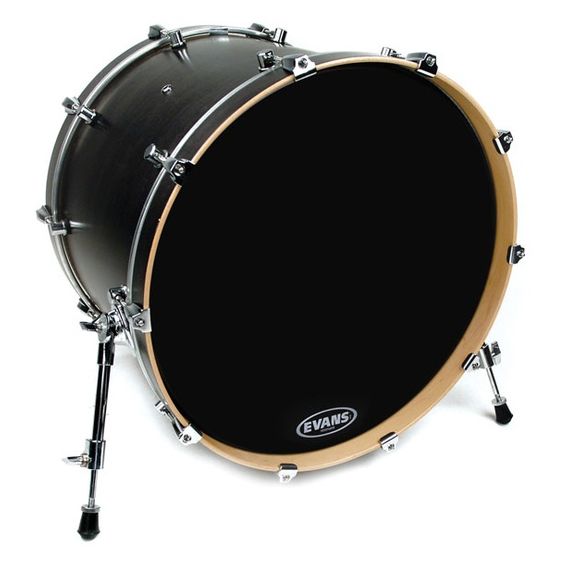 EVANS BD22RBG Resonant Black Пластик для бас-барабана 22", резонансный, черный,