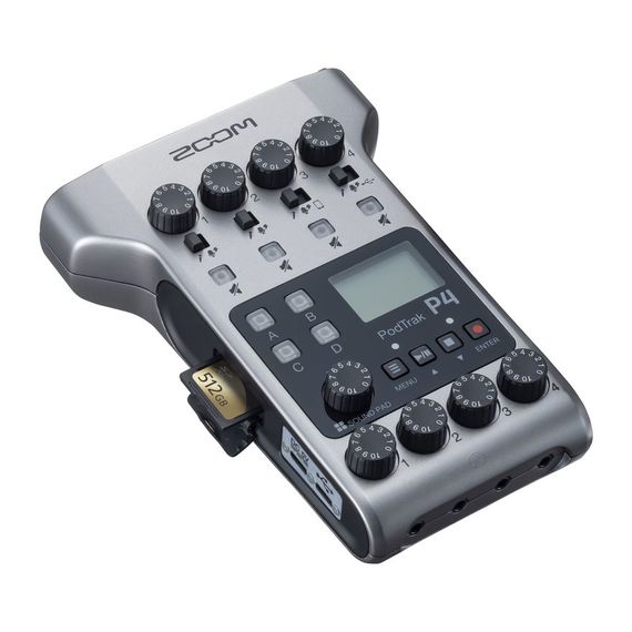 ZOOM PODTRAK P4 Аудиорекордер для подкастов Компактный, доступный и многофункциональный