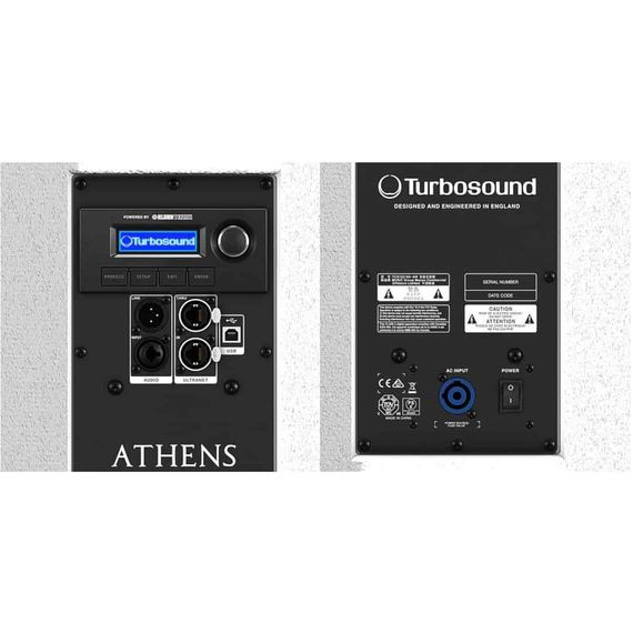 TURBOSOUND ATHENS TCS122/64-AN-WH 2-полосная активная инсталл. АС, 12"+1.4" вращаемый волновод Dendritic 60°Hx40°V, усилитель 2500Вт