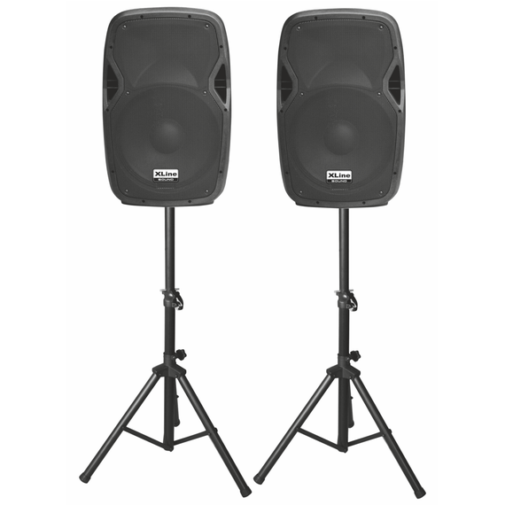 XLINE PRA-12 SET Активный акустический комплект с USB/SD/Bluetooth/FM