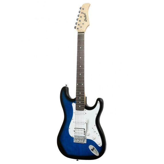 ROCKET ST-01 BB 39 Электрогитара  тип корпуса – Stratocaster, корпус – липа, гриф – клён, 22 лада, накладка на гриф – палисандр, звукосниматели – 3 сингла, регулировки - 1 громкость, 2 тона, 5-ти позиционный переключатель звукоснимателей, цвет - блюбёрст.
