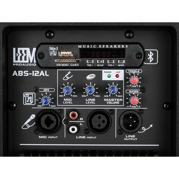 LEEM ABS-12AL Акустическая система активная, 150Вт, со светодиодной подсветкой