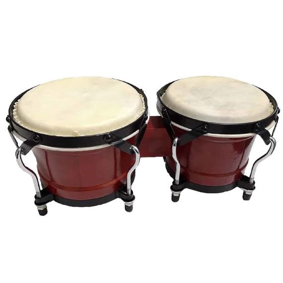 AP PERCUSSION CX-D121B-RW Бонго 6,5"*7,5", корпус махагон, мембрана кожа, обод 3мм, лаги 7 мм, фурни