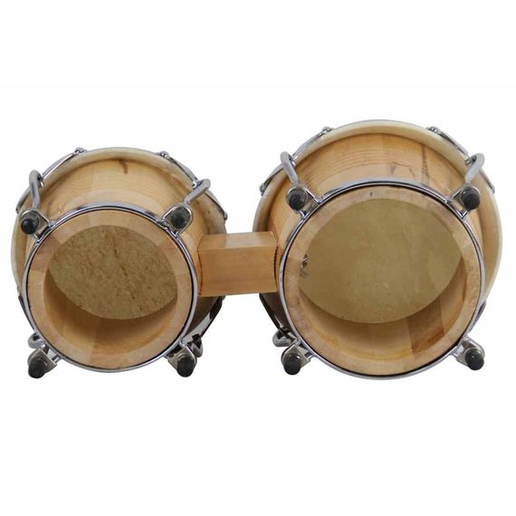 AP PERCUSSION CX-D120B-NL Бонго 6,5"*7,5", корпус махагон, мембрана кожа, обод 2мм, лаги 7 мм, фурнитура хром, цвет натуральный