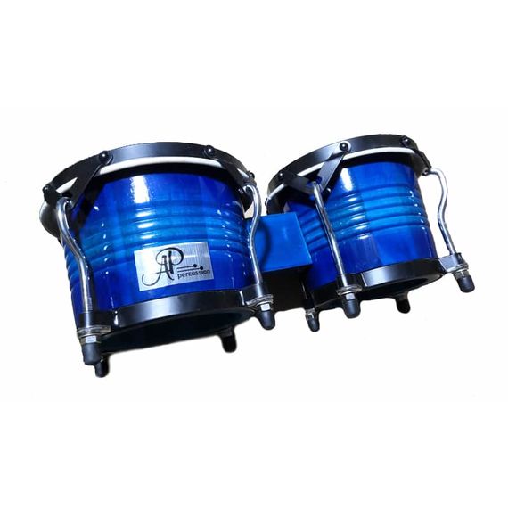 AP PERCUSSION CX-D122B-BJ Бонго 6,5"*7,5", корпус махагон, мембрана кожа, обод 3мм, лаги 7 мм, фурнитура хром/черный, цвет BJ