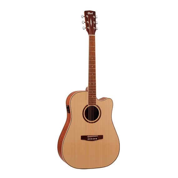 CORT AD890CF-NT Standard Series Электро-акустическая гитара, с вырезом, натуральный