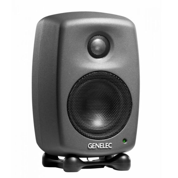 GENELEC 8010AP активный 2-полосный монитор, НЧ 3" 25Вт, ВЧ 0.75" 25Вт. Подставки. Темный